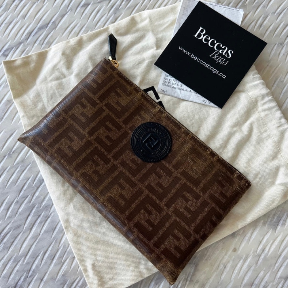 Authentic Fendi FF Pochette